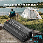 3000Watt Pure Sine Wave Inverter 12V DC to 110V 120V AC with UL Fuses 3000W Power Inverter for Home RV Truck Off-Grid Solar with AC Hardwire 30A Compatible with Lithium Battery VOLTWORKS