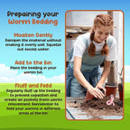 Red Wigglers Composting Worms - 1/2lb Red Worms for Composting Bin, for Plants or Gardening, Compost Worm for Soil Fertility & Worm Farm, Easy to Manage