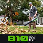 60-Volt Lithium-ion Cordless Leaf Blower with 5.0Ah Battery and Charger 810 CFM Variable-Speed
