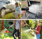 75ft Metal Garden Hose Stainless Steel Heavy Duty Water Hose With 2 Nozzles, No Tangle and Kink, Lightweight & Flexible, Tough and Pet Proof, Metal Garden Hose for Yard, RV, Garden, Outdoor