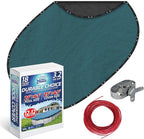 Winter Swimming Pool Cover for 21 ft x 41 ft Aboveground Oval Pool Size, Durable Choice Series, Solid Material, Color - Marine Teal, Pool Cover Choice 392141-4CHOICE