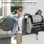 Giraffe Tools Leader Hose 10ft x 5/8", Custom Length, Heavy Duty, No Kink, Flexible, Rubber Garden Hose, Leakproof Water Hose with Female to Female Fittings, 600 Burst PSI