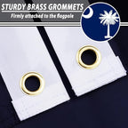 FLAGWIN South Carolina Flag 3x5 FT - Embroidered Polyester South Carolina State Flags with Brass Grommets - Vivid Color and Fade Proof State of SC Flag 3x5 Outdoor