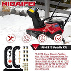 99-9313 Snow Blower Paddles with 133-5585 Scraper Blade Replaces Toro 125-1128 88-0771 55-9250 55-9251 55-9252 for Toro 210E, 210R, 421, 621, 621E, 721, 721E 721R, 721RC Snowthrowers