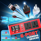 350W Power Station Compatible with Milwaukee: LIVOWALNY Portable Generator DC 18V to AC 110-120V Power Inverter Battery Adapter Phone Charger 2 USB-A & 2 Type-C & 2 AC Outlet & 7 Colors RGB Light