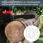 14" Chainsaw Chain Replacement for SKIL CS4555-10 40v Chainsaw,SCN1400 Chainsaw Blade 52 Drive Links 0.043" Gauge 3/8" LP Pitch (3 Pack)