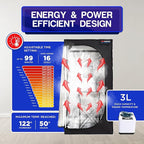 TopMaster Portable Sauna Steam Tent, Full Size Home Personal Sauna Box Steam Room, Large 3 Liter 1000W Generator, Folding Chair, 9 Levels,