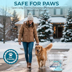 Ice Melt for Snow Pet Friendly - Fast Acting Magnesium Chloride Ice Melt Salt, Snow Salt 15lb Bucket with Scoop