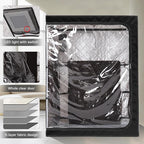 2 Person Portable Full Spectrum Infrared Sauna, Full Size Large Space Spa Tent with Remote Control,1600W Fast Heating, Foldable Chairs & LED Therapy Light, Home Spa for Relaxation (47.2"x35.4"x63")