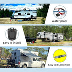 Solar Weatherproof Entry Gland Entry Housing, Through RV roof Solar Entry housing with 10AWG Solar Extension Cable Solar Connector Solar Project on RV, Campervan, Van