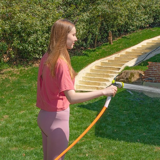 Fevone Garden Leader Hose 3 ft., Lightweight Hybrid Water Hose, Flexible and Durable, Leak-Free Connections