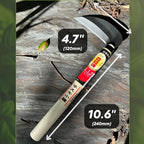 Hounen Miyawaki Japanese Weeding Sickle (Kama) – Curved Plain-Edge, Non-Twisted, Rust-Resistant Japanese Steel, Lightweight Wood Handle, Made in Japan
