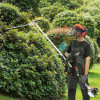 VEVOR 52cc Gas-Powered 6-in-1 Multi-Functional Trimmer - Hedge Trimmer, Brush Cutter, Weed Eater, Edger, Pole Saw & Chainsaw Pruner, EPA, CE & EMC Certified