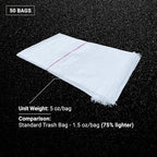 Sandbaggy Large Sandbags - Size: 31" x 45" - Thick Heavy Duty Contractor Bags, Heavy Duty Garbage Bags, Dumpster Bag, Construction Trash Bags, Contractor Bags 6 mil (50)