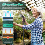 Garden Hose Non-Expanding 100ft, Flexible Garden Hose with 10 Function Hose Nozzle, Lightweight, Kink Free and Water Hose for Outdoor,Yard, Lawn, Car Wash, Marine,and Camper Use