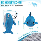 Hot Tub Scum Absorber Shark, 2PCS Reusable Hot Tub Oil Absorbing Floating Sponges for Spa/Pool, Hot Tub Scum Sponge Accessories to Soak Up Oils & Keep Water Clean