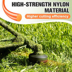 String Trimmer Line .080", 445 Feet Weed Eater String, Round Trimmer Line for Universal Replacement, Orange Premium Nylon String Trimmer Line for Light Grass&Weeds