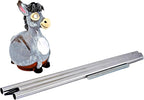 Ceramic Garden Decor - Donkey Lawn stake - Outdoor statue - Perfect, unique gifts for gardeners woman, men, yard gifts - Handmade, Frostproof