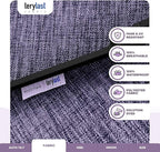Midtown Umbrellas 10-Year-No-Fade - 9 Ft - UV Proof Purple Texture Polyester Fabric - Umbrella Outdoor Patio, Auto-Tilt Aluminum Frame Patio Umbrella for Garden, Pool & Deck - Black Pole