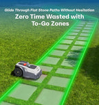 T1200Pro Robot Lawn Mower Wire-Free with Garage, Automatic Lawn Mower for 0.35 Acre, 45% Slopes, Cutting Height 3-6cm, Wireless RTK+AI Powered Robot Mower