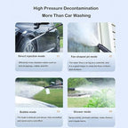 Cordless Pressure Washer, 30Bar 48V 2400mAH Rechargeable Battery Powered Pressure Washer with 2 Adjustable Nozzle Suitable for Washing Cars/Fences/Siding