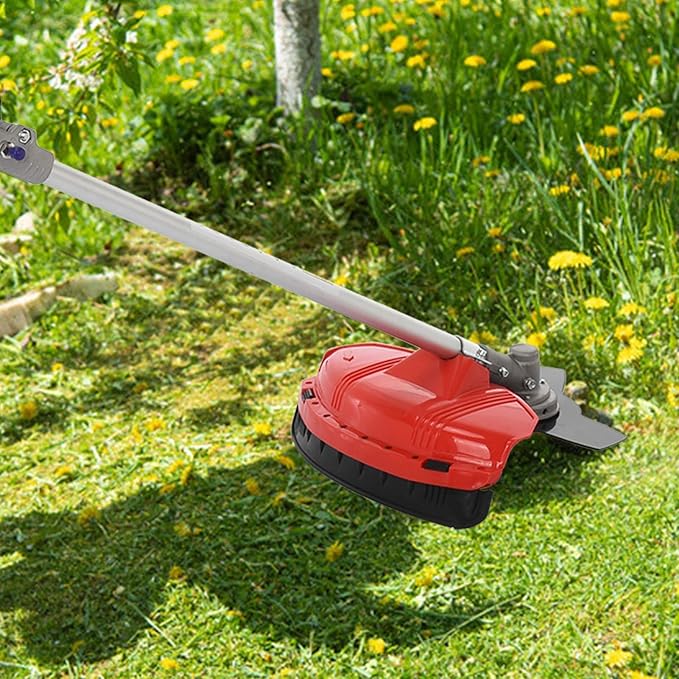 52CC 2-Cycle Gas Weed Eater, 2 in 1 Gas Weed Wacker Gas Brush Cutter, 2025 Upgraded Weed Eater Gas Powered, Gas String Trimmer and Lawn Edger, Weed Trimmer Red
