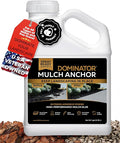 Dominator Mulch Anchor 1 Gallon - Mulch Glue & Gravel Binder, Rock Glue for Landscaping, Pea Gravel & Bark, Strong Stabilizer & Stone Glue Adhesive, Ready to Use, Made in US