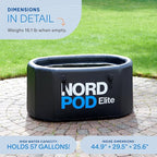 Lifepro NordPod Elite Cold Plunge Tub – Portable Ice Bath for Recovery & Therapy – Outdoor/Indoor XL Plunge Tub with Lid & Air Pump – 57 Gallon Capacity