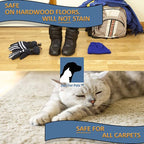 JUST FOR PETS Snow & Ice Melter Safe for Pets & Paws Contains No Toxic Chlorides or Painful to The Paw Rock Salt, Safe for Dogs & Cats. Fast Acting and Works On Contact 9 lb. Shaker Jug
