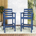 FUNBERRY Bar Height Outdoor Chair, Tall Adirondack Chair, All Weather HDPE Outdoor Bar Chairs for Bistro Patio Balcony