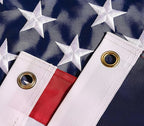 American Flag 4x6 ft: Long Lasting US Flag, Heavy Duty Nylon, Embroidered Stars, Sewn Stripes, Brass Grommets, UV Protection Perfect for Outdoors! USA Flag
