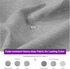 PURPLE LEAF 9' X 12' Left-right Tilting Outdoor Patio Umbrella Swivel Offset Cantilever Heavy Duty Rectangle Aluminum Umbrella with UV Resistant for Deck Pool Patio Backyard, Pebble Grey