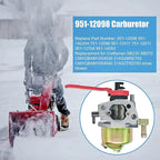 31A-2M1E752 Carburetor Replacement for MTD Troy-Bilt Squall-2100 31A-2M1E700 31A-2M1E706 751-12098 Snow Thrower, Replace #520-860 951-12098 951-14028A 951-12011 751-12011 951-12704