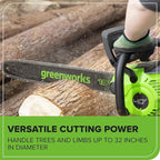 Greenworks 40V HP 18" BL Chainsaw Kit with 5.0Ah HP Battery and 5A Rapid Charger