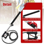 RIDGE WASHER 24 FT Telescoping Pressure Washer Wand, Pressure Washer Extension Wand, Telescopic Gutter Cleaner With 3 Curve Wands, 7 Spray Nozzle Tips, Adjustable Support Belt and 2 Adapters, 4000 PSI