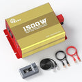 1500W Pure Sine Wave Power Inverter, DC 12V to AC 120V Converter with 3000W Surge, LCD Display, Remote Control, 2 USB Ports & 3 AC Outlets — for RV, Solar, Home Backup