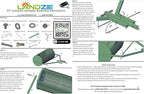 LANDZIE Lawn & Garden Spreaders - 44 Inch Heavy Duty Metal Mesh Basket Push/Tow Spreader - Compost, Peat Moss, Top Soil, Mulch - Durable Lightweight Multi-Purpose Yard Care Equipment - Manure Spreader
