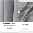 PURPLE LEAF 9' X 12' Swivel Outdoor Patio Aluminum Umbrella with Base Left-right Tilting Cantilever Offset Umbrella with UV Resistant Heavy Duty Fabric for Deck Pool Patio Backyard, Pebble Grey