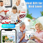 Smart Bird Feeder with Camera with AI Identify Birds Species & Solar Panel, WiFi Birdfeeder with Cam, 2K Live View, Chew-Proof & Waterproof Design, Real-Time App Alerts, Gift for Bird Lovers, Green