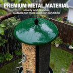 Veehoo Hanging Bird Feeder for Outdoors, 3 in 1 Large Capacity Metal Mesh Tube Bird Feeder for Thistle Nyjer Peanut, Wild Triple Finch Cardinal Feeders 6 lbs Seed Capacity for Outside