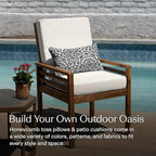 Honeycomb Outdoor Lumbar Toss Pillow Set, 20" W x 12" L, Sorrento Black and White Outdoor Pillows
