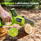 Electric Pole Saws for Tree Trimming, 6" & 8" Mini Chainsaw Cordless with Extension Pole & 2x4Ah Batteries, 20V Pole Chain Saw Battery Powered, Max Reach 16 Ft, Tree Trimmer Limb Branch Cutter Pruner