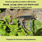 UPB Japan Japanese Hand Hoe Nejiri Gama Weeding Sickle for Weeding Gardening Planting 9.8in (25cm)