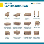 Duckcovers Elegant Waterproof 93 Inch Patio Sofa Cover, Patio Bench Cover