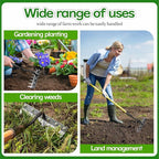 2025 Iron Weeding Rake 2.0, Iron Rake for Gardening and Weedings, Heavy Duty Gardening Hand Weed Puller Tools, 8 Teeth Carbon Steel Garden Weedings Rakes for Lawn Care