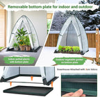 Green House for Outside Heavy Duty, Ohuhu Portable Walk-in Winter Greenhouse with Thick PE Bubble Cover - Small Greenhouses Outdoor for Plants Winter Protection