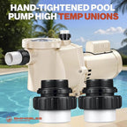 Swimables 011513 WhisperFlo 1 HP Single Speed Pool Pump - High Performance Premium WhisperFlo Pool Pumps Replacement - Quiet, Energy Efficient 1 HP Inground Pool Pump for Long-Lasting Power