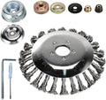 6 inch Steel Wire Trimmer Head Unbreakable Wired Trimmer Blade 2 packs of Adapters - Yard Patio Wire Weed Eater Head with Adapters for Optimal Lawn Mover String Trimmer Head Replacement Contains