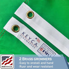 Ireland Flag 2x3 FT 100% Made in The USA-Heavy Duty Vibrant Colours Double Sided Irish National Flag with 2 Brass Grommets for Home/Company/Indoor Outdoor Decoration