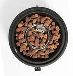 15" Portable Propane Tabletop Fire Pit, 40000 BTU Outdoor Gas Fire Bowl with Lid & Lava Rocks, Compact Steel Patio Heater for Camping, Balcony, Garden, Backyard, Easy Ignition & Adjustable Flame